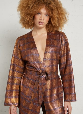 Sequin vest MOMONI Brown